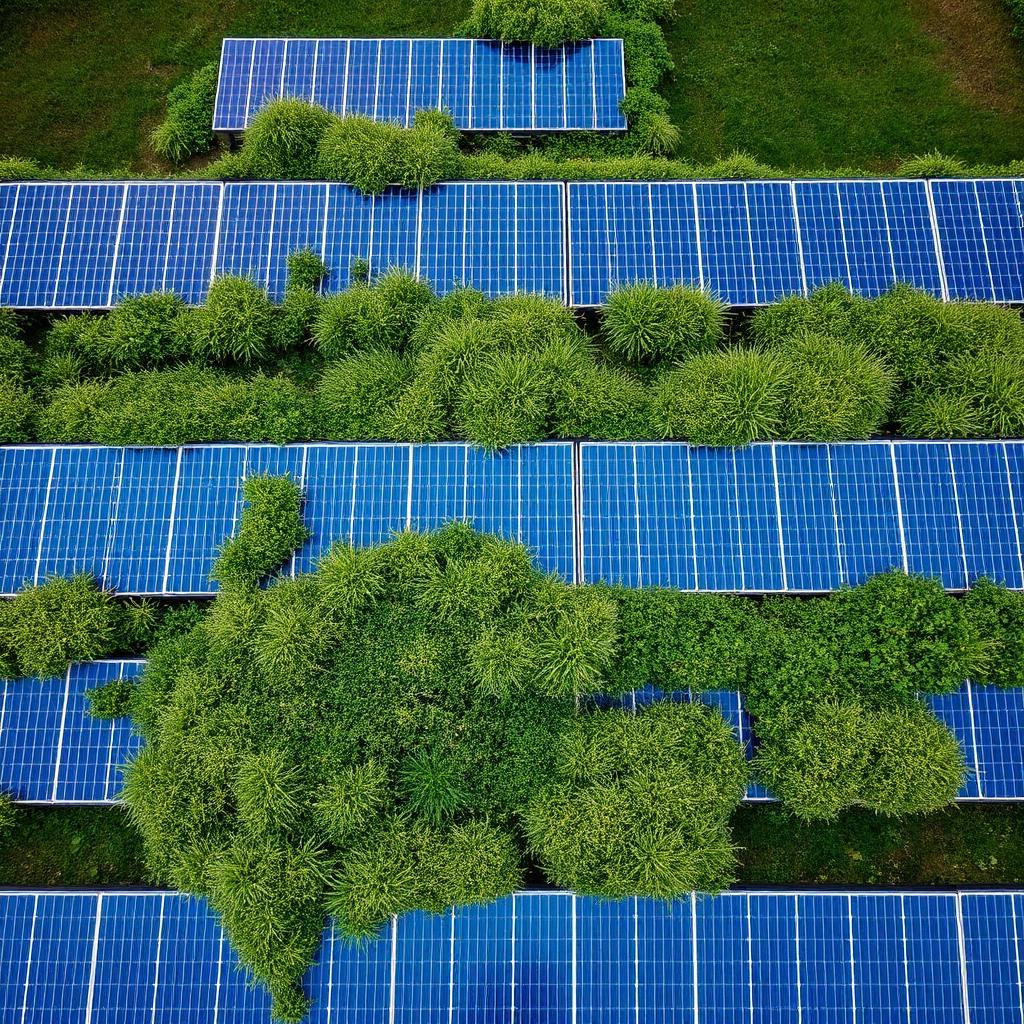 Vegetation bei Modulen